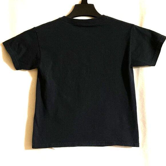 Boys Gildan Short Sleeve Black Shirt SZ M (8) - Picture 2 of 3